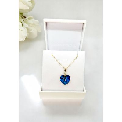 Imagen 2 del producto Collar Gran Romance Gold 24K creado con cristales de Swarovski® Bermuda Blue