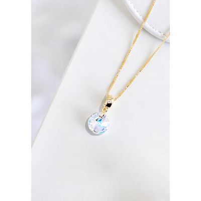 Imagen 2 del producto Collar Aurora Gold 24K creado cristales de Swarovski® Aurora Boreal