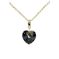 Collar Gran Romance Gold 24K creado con cristales de Swarovski® Silver Night