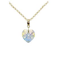 Collar Gran Romance Gold 24K creado con cristales de Swarovski® Aurora Boreal