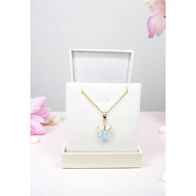 Imagen 2 del producto Collar Gran Romance Gold 24K creado con cristales de Swarovski® Aurora Boreal