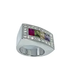 CAMILLE LUCIE - Anillo Enchapado en Rodio