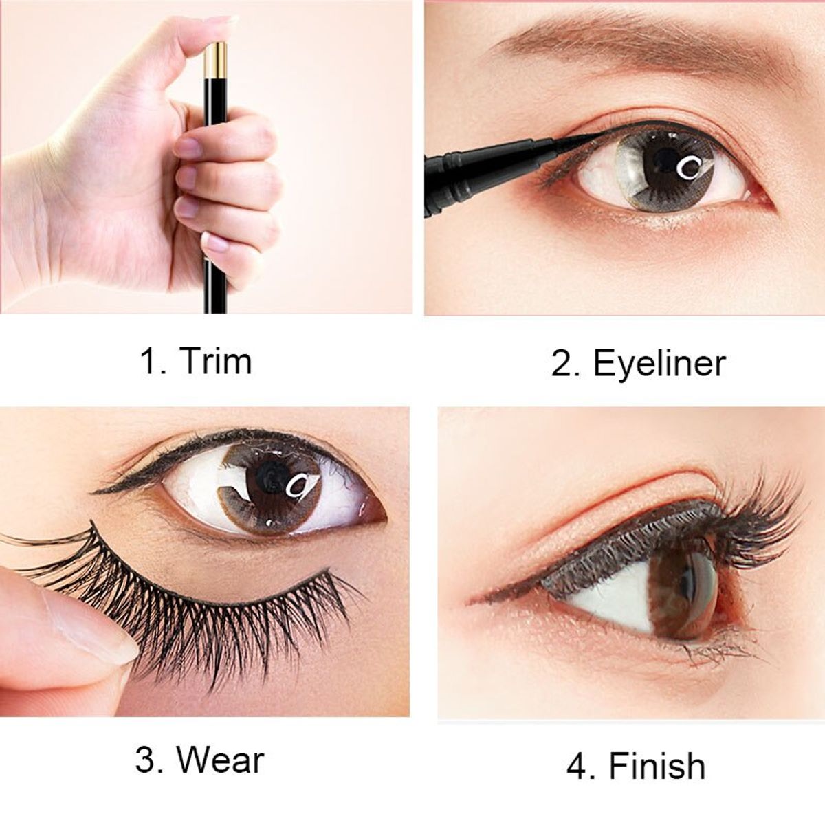 FLOWER SECRET - Pestañas Magneticas con Delineador