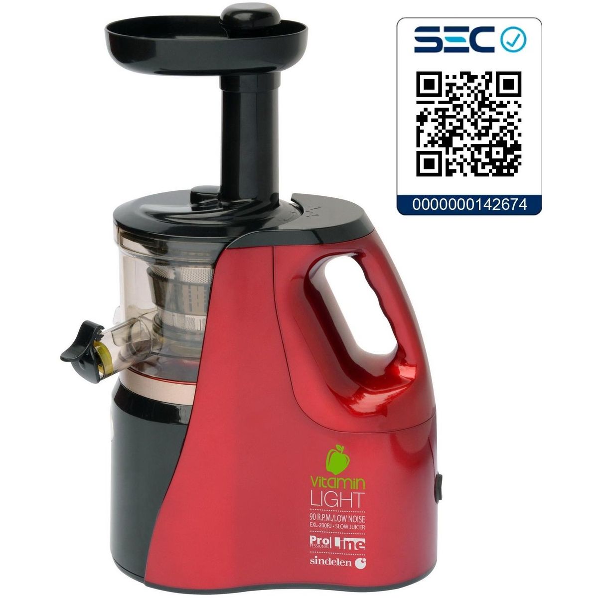 SINDELEN - Extractor de Jugos Lento Prensa en Frio Sindelen EXL-200R…
