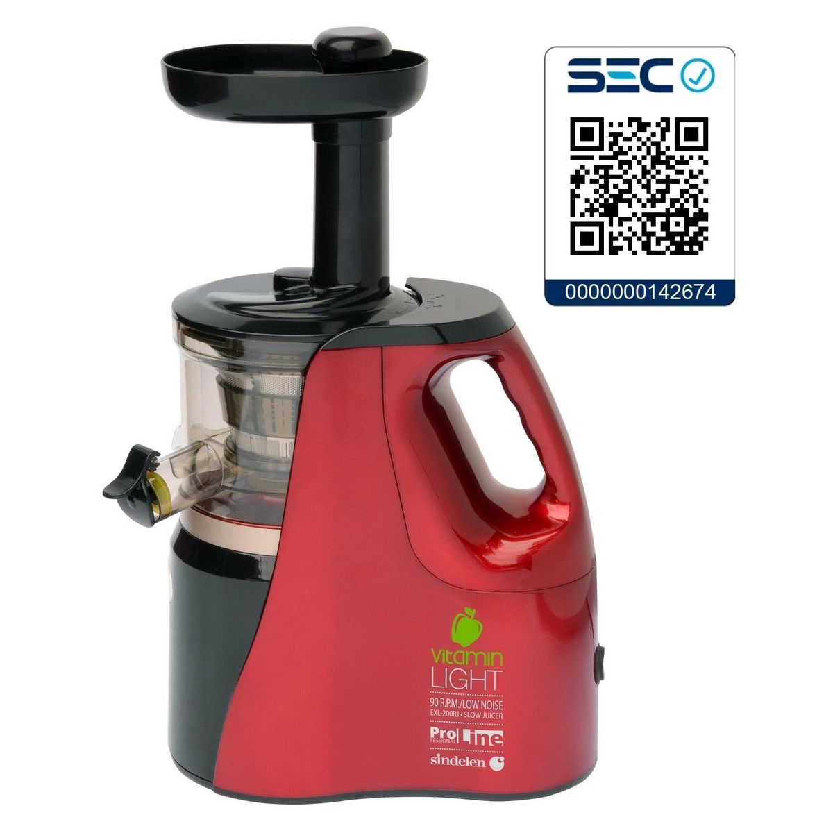 SINDELEN - Extractor de Jugos Lento Prensa en Frio Sindelen EXL-200R…