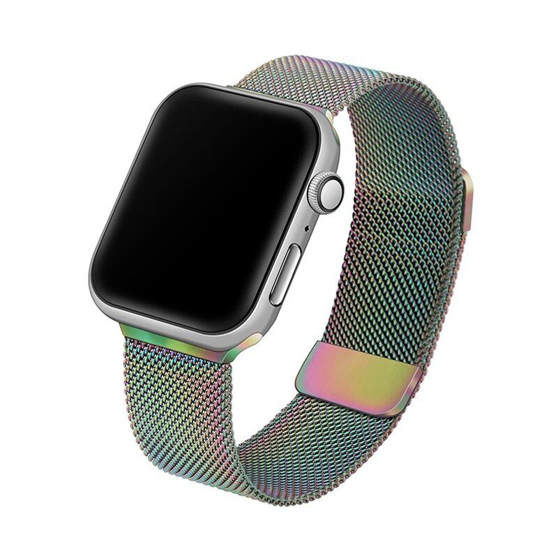 GENERICO - Correa metalica Milanesa compatible con Apple Watch.