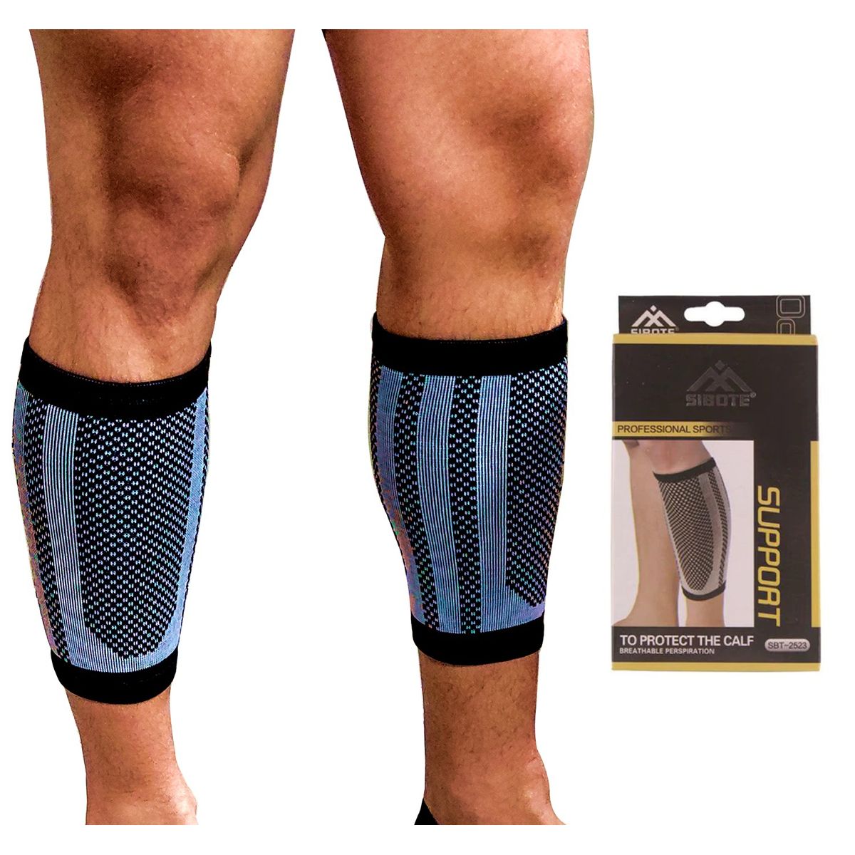 GENERICO - Venda Deportiva para Soporte y Compresión de Pantorrillas SIBOTE.-