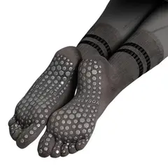 CRUSEC - Calcetines Térmicos Con Dedos Antideslizantes Yoga Deporte