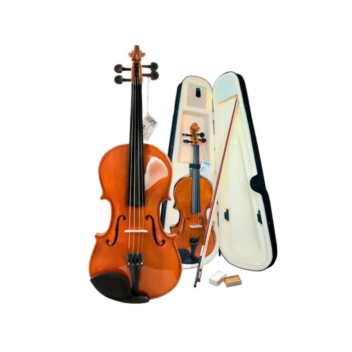 TRAVIATA - Violin Traviata 4/4 TRV-7360 con estuche y arco - Crema