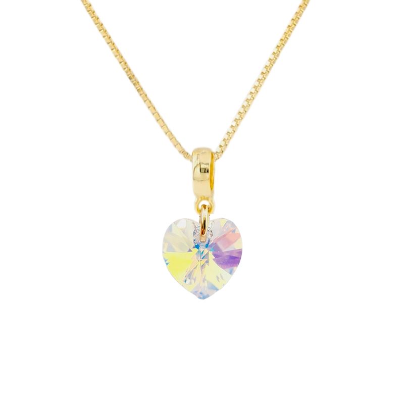 JOYAS MONTERO - Collar Romance Gold Cristales Aurora Boreal