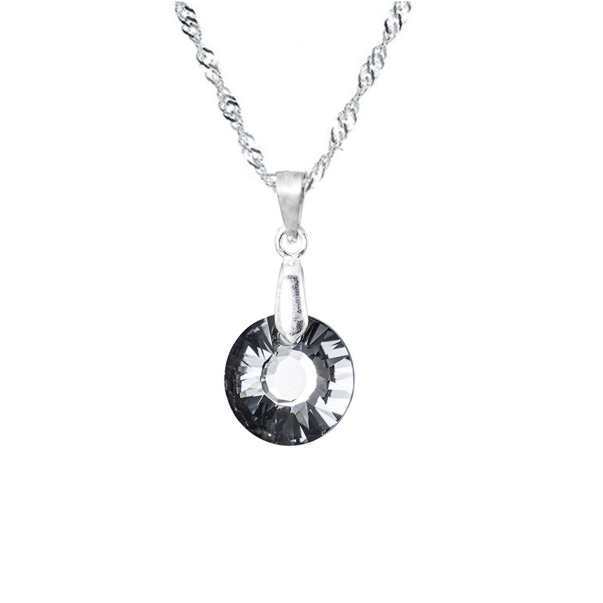 JOYAS MONTERO - Collar Paris Plata 925 creado cristales de Swarovski® Silver Night