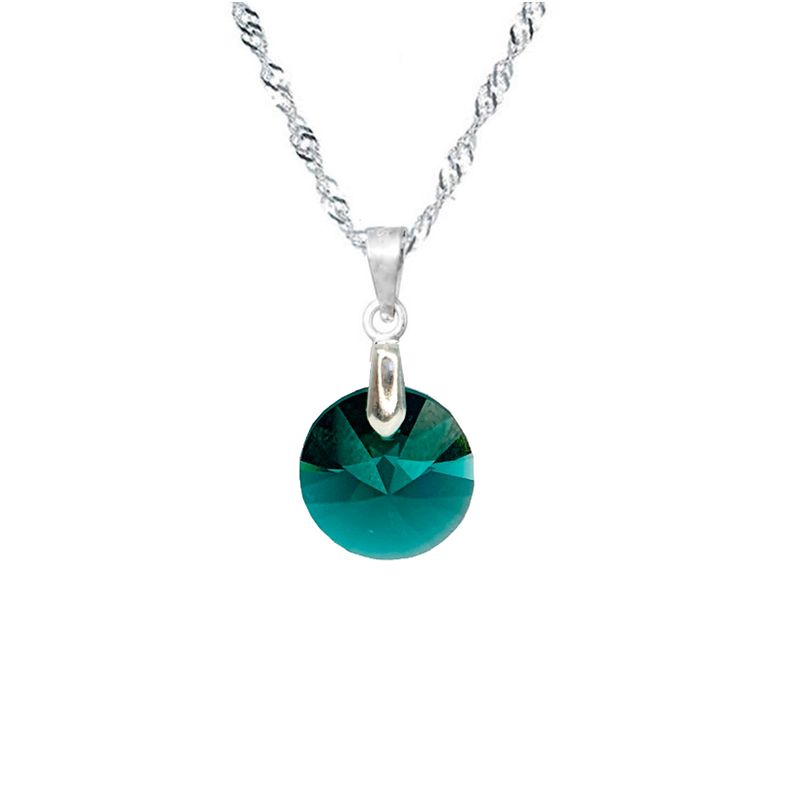 JOYAS MONTERO - Collar Paris Cristal Genuino Emerald