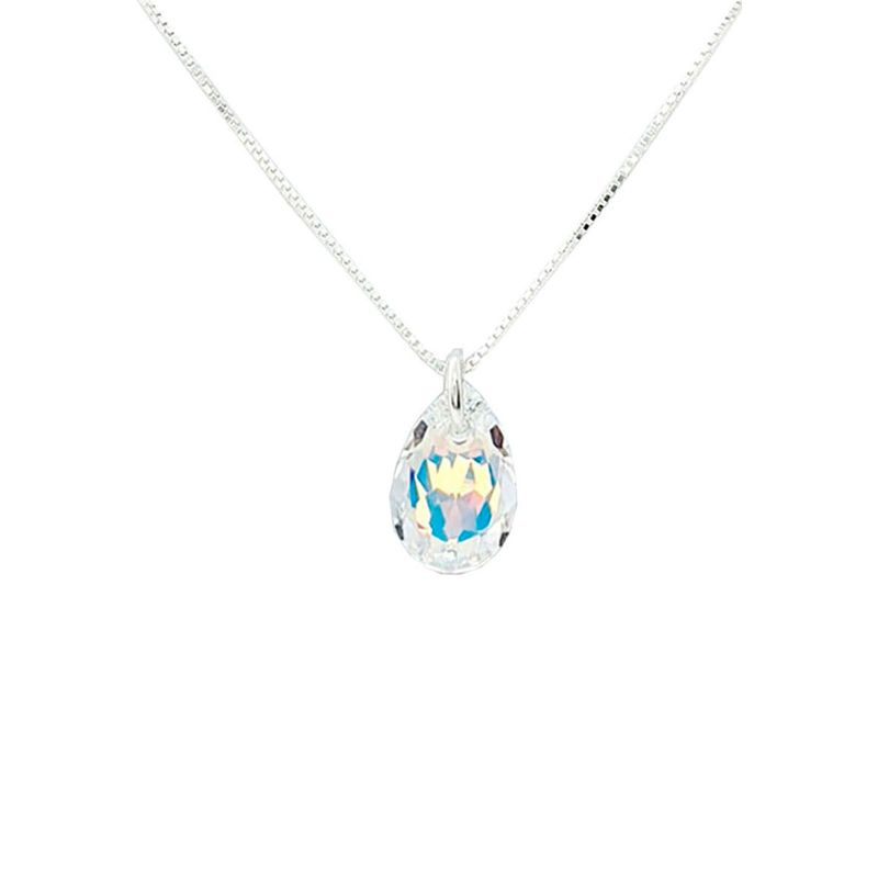 JOYAS MONTERO - Collar Gota de Luz con Cristales Genuinos Aurora Boreal