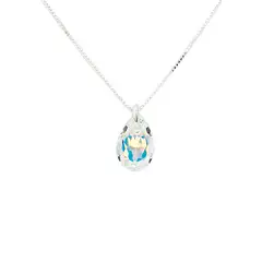 JOYAS MONTERO - Collar Gota de Luz con Cristales Genuinos Aurora Boreal