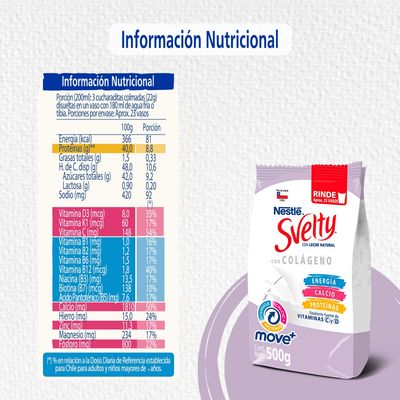Imagen 2 del producto Leche En Polvo Svelty® Colágeno 500g Pack X2