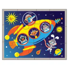 MUDPUPPY - PUZZLE 12PCS EN ESTUCHE, ESPACIO EXTERIOR