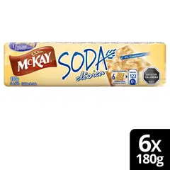 NESTLE - Galletas Mckay® Soda Clásica 180g X6 Unidades