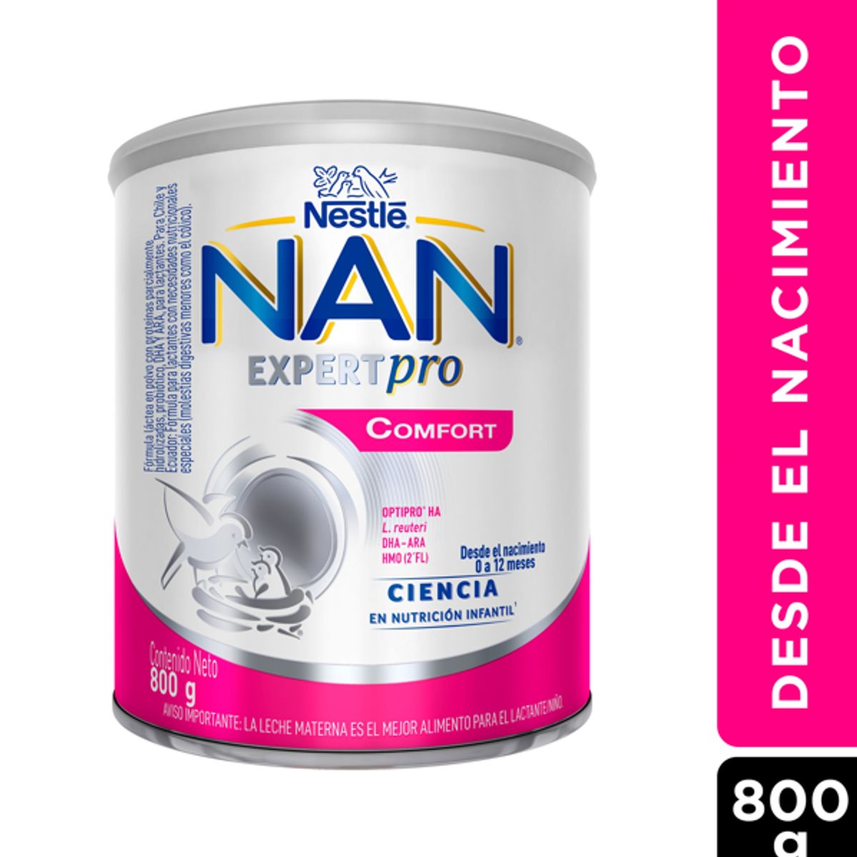 NAN - Leche Nan Comfort 800G Tarro Fórmula Infantil