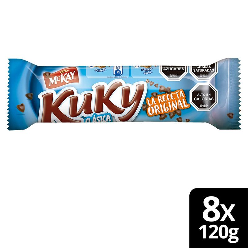NESTLE - Galleta Chip Kuky® Clásica 120g X8 Unidades