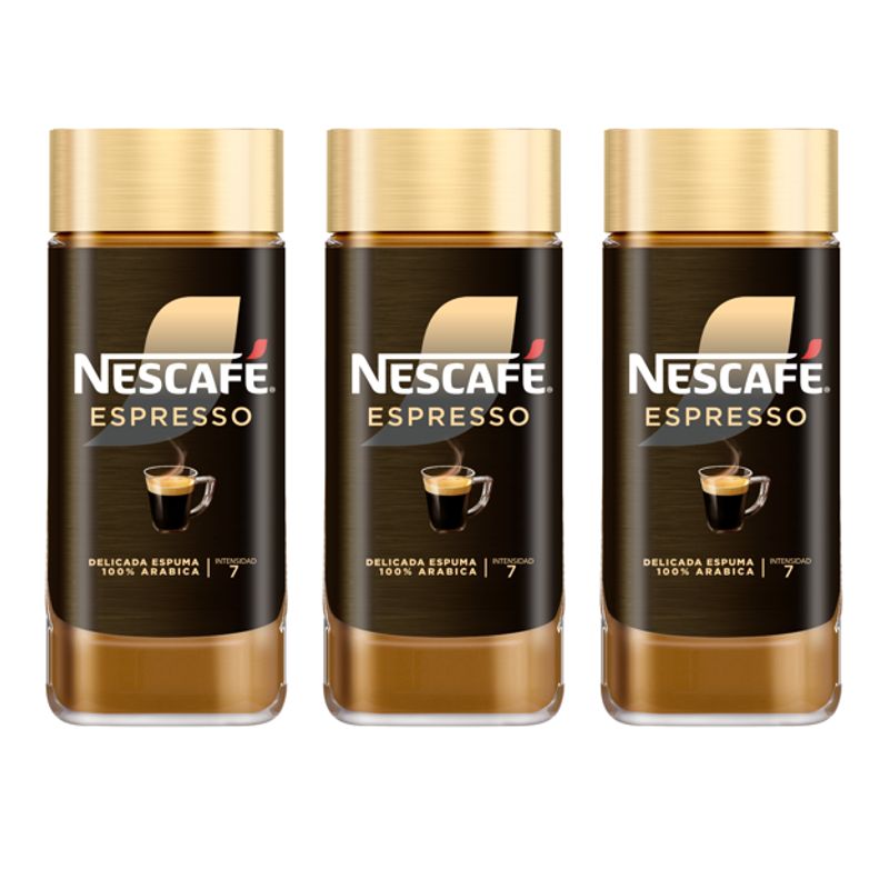 NESCAFE - Café Nescafé® Fina Selección Espresso Frasco 100g Pack X3
