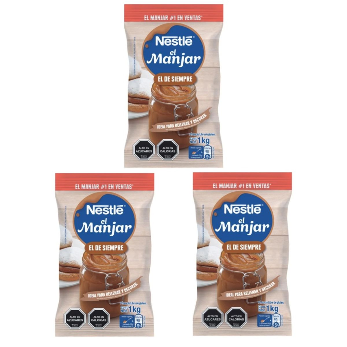 NESTLE - Manjar Nestlé® Bolsa 1kg X3 Unidades
