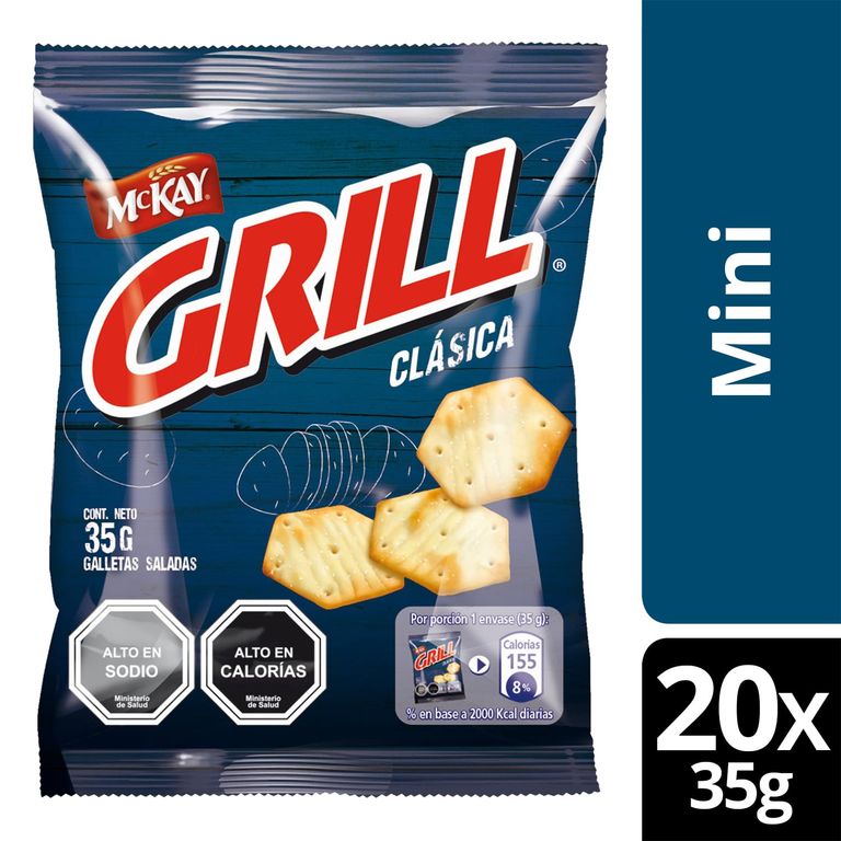 Galleta Grill Clasica 35g X20 Unidades
