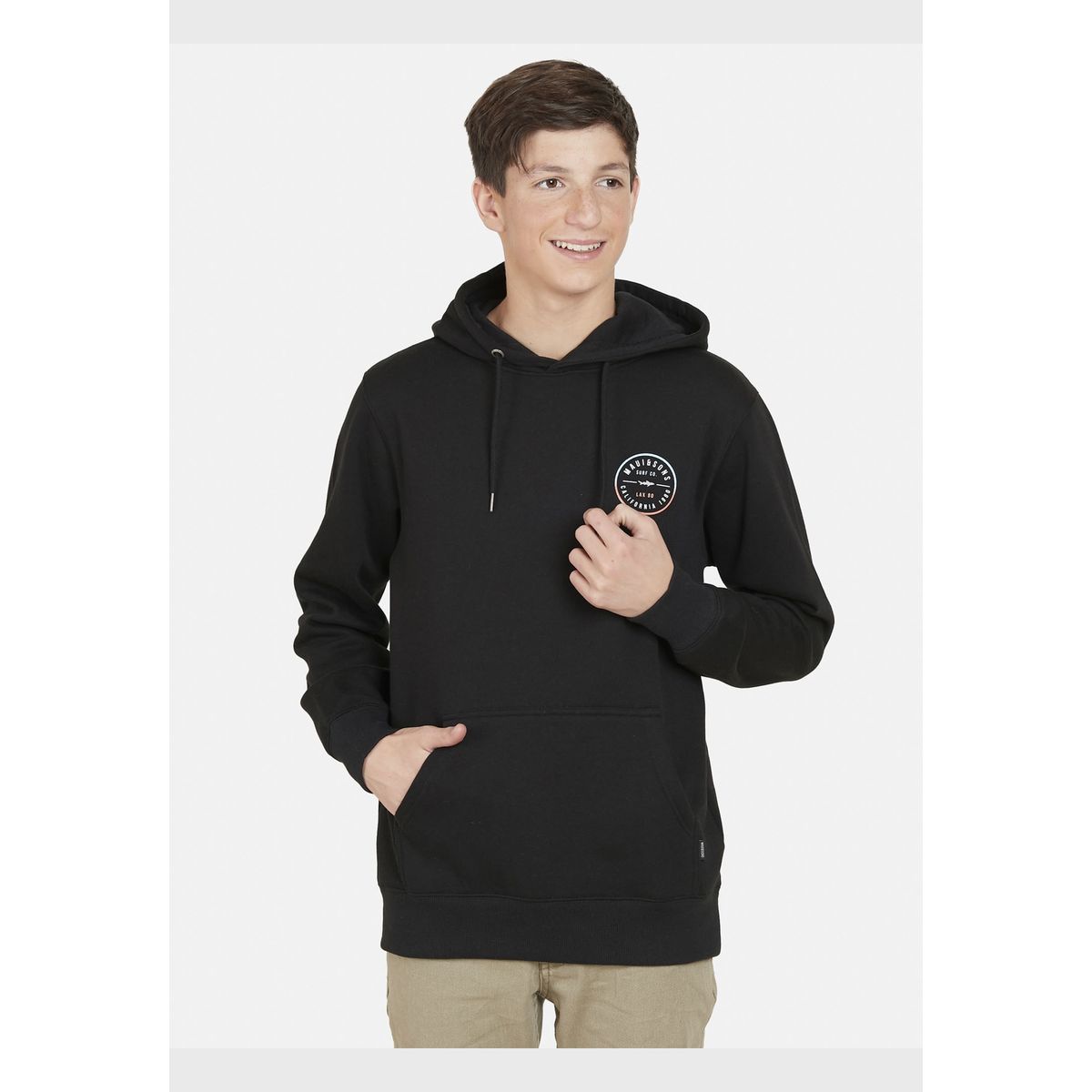 MAUI AND SONS - Poleron LAX 1980 SUNSET Juvenil Negro Maui and Sons