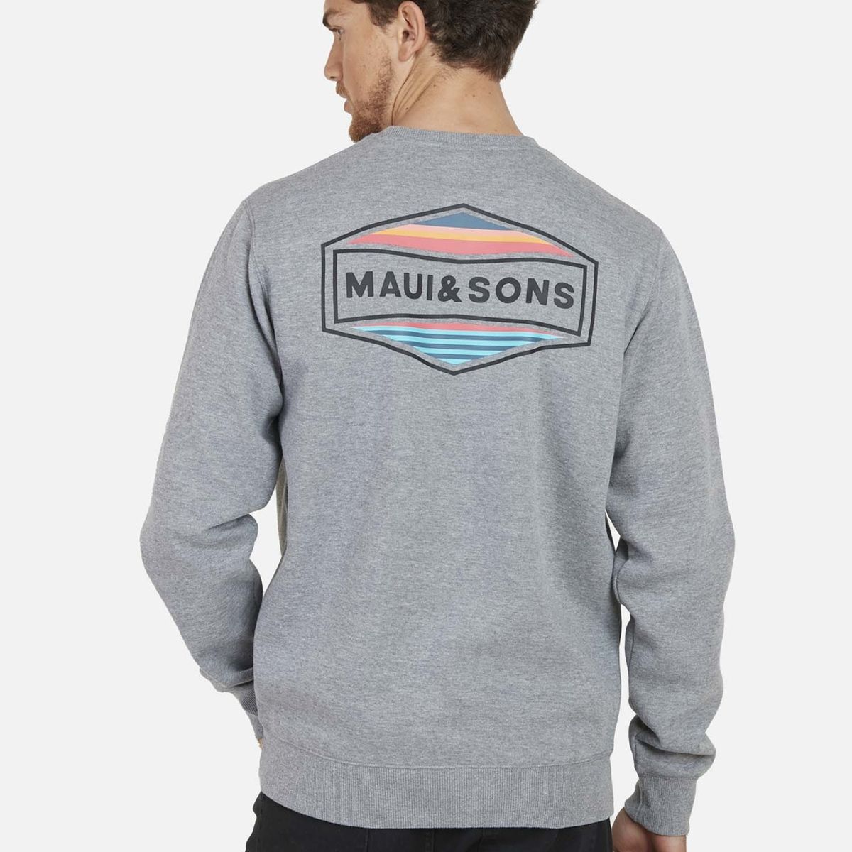 MAUI AND SONS - Poleron FLAG MAUI Hombre Gris Maui and Sons