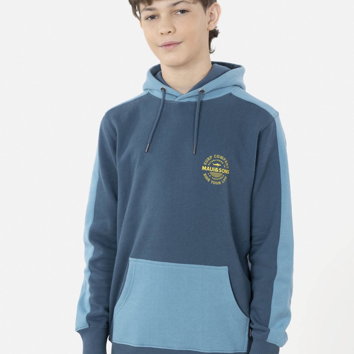 MAUI AND SONS - Poleron L.A. CALIFORNIA Juvenil Azul Maui and Sons