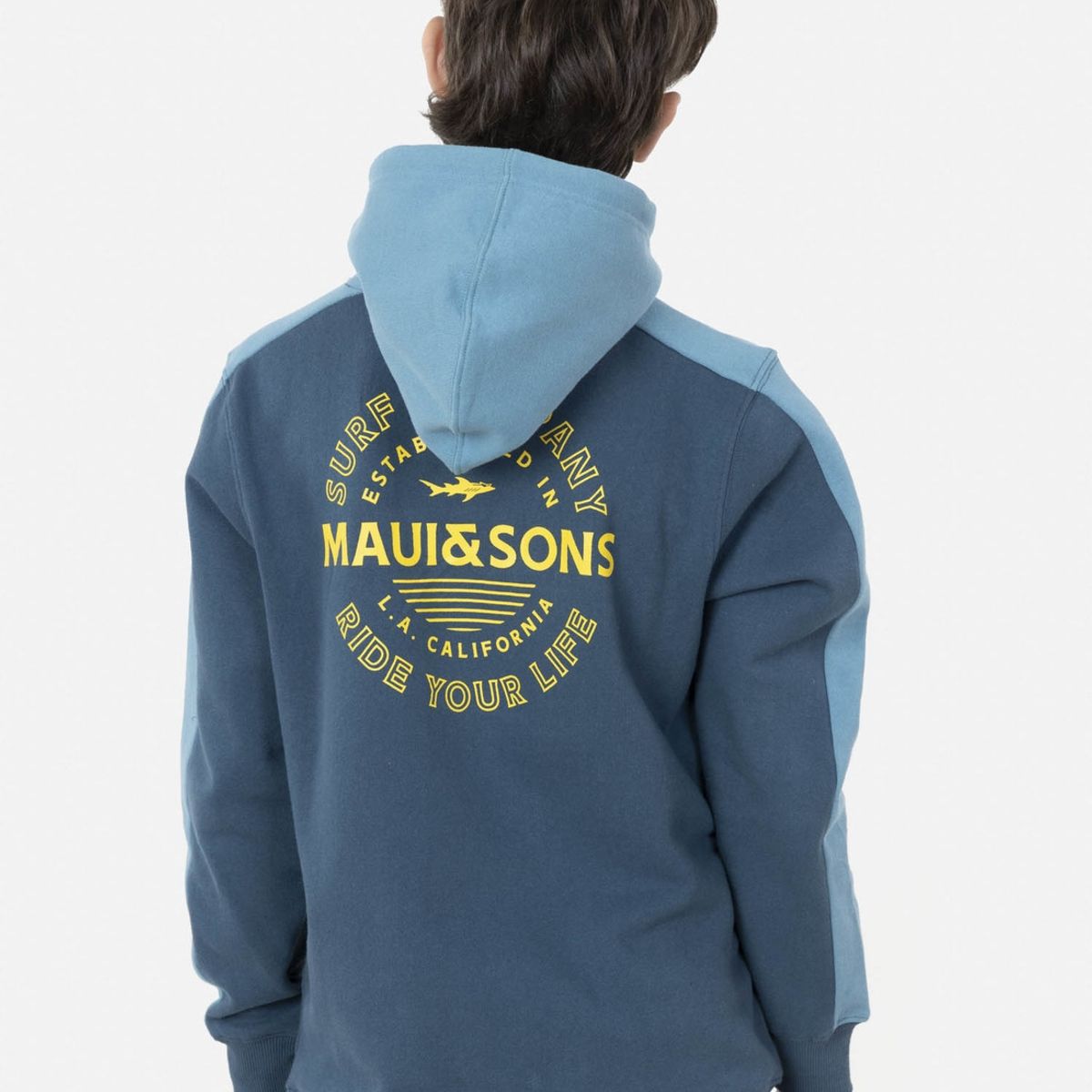 MAUI AND SONS - Poleron L.A. CALIFORNIA Juvenil Azul Maui and Sons