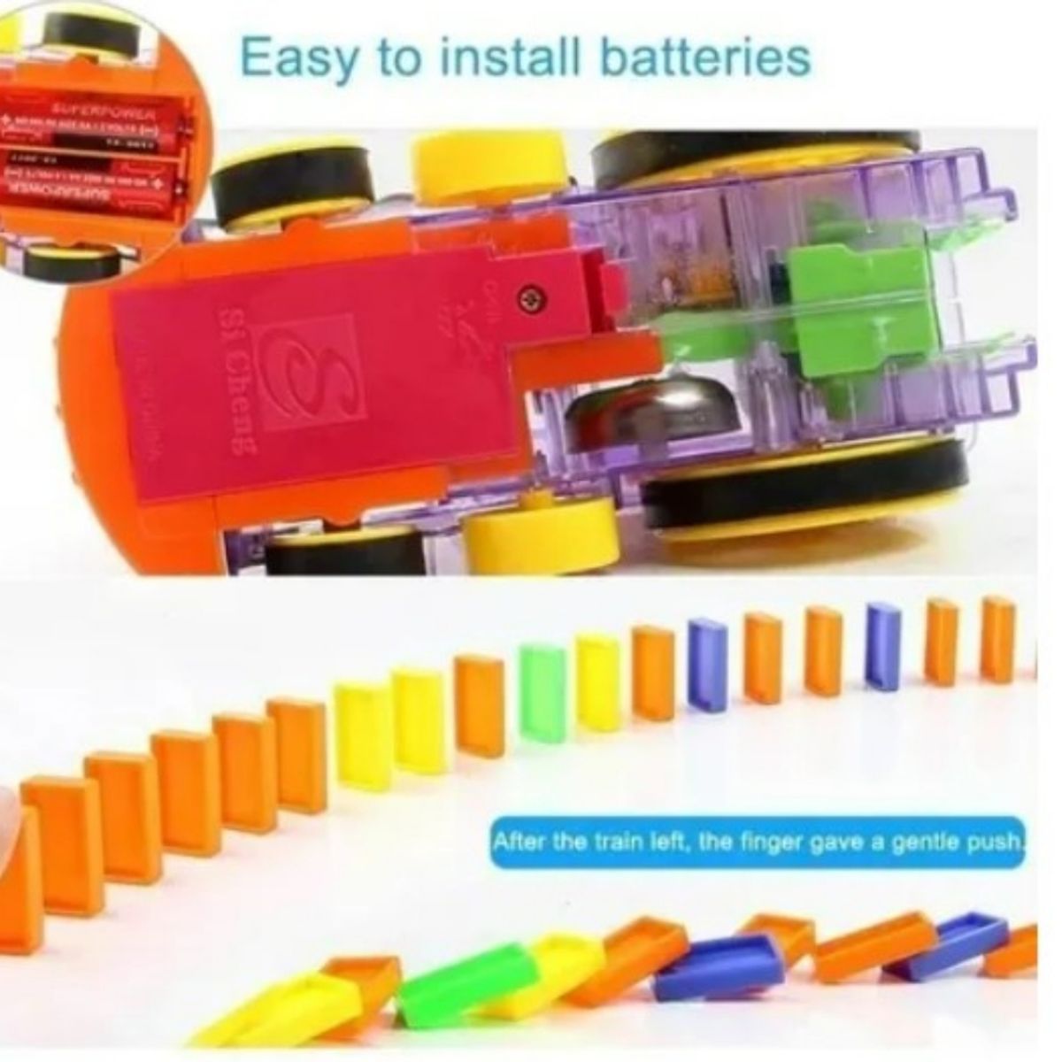 GENERICO - Tren Domino Automático Ficha Coche Electrónico Niño Juguete