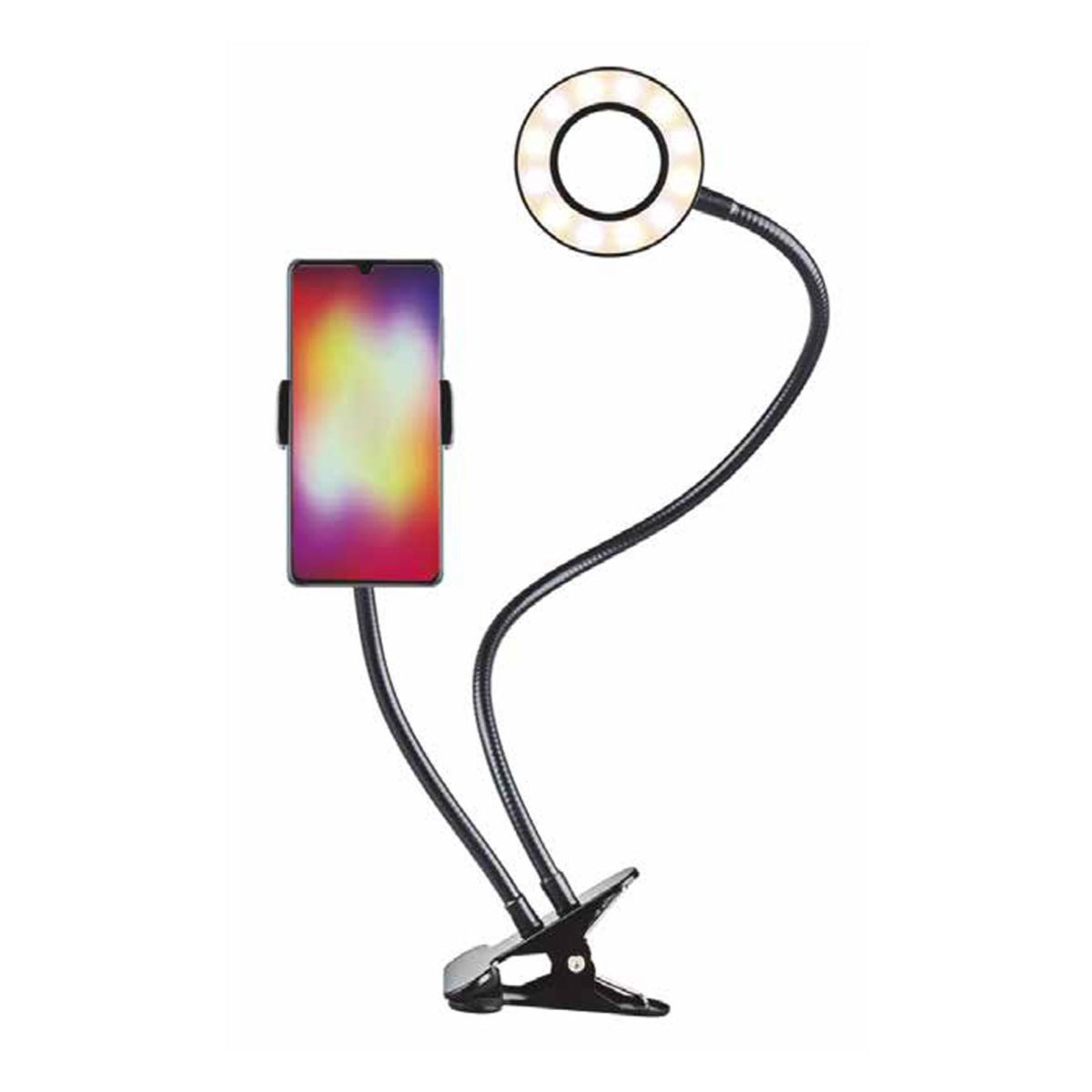DBLUE - Kit Aro Anillo Luz Led Con Soporte Para Celular Dblue