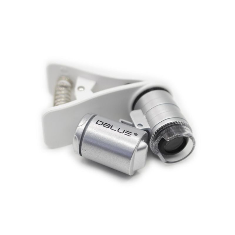 DBLUE - Microscopio Lupa Clip Para Celular Con Luz UV Dblue