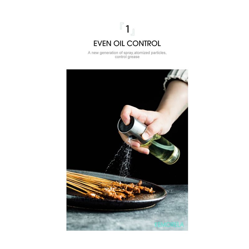 UNIVERSAL - Pulverizador de aceite de oliva de acero inoxidable para cocina