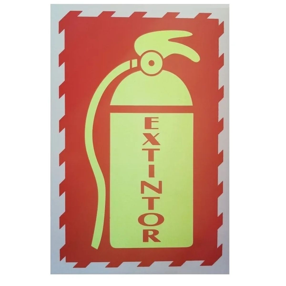 GENERICO - Señaletica Extintor Letrero Extintor De Fuego 20x30cm
