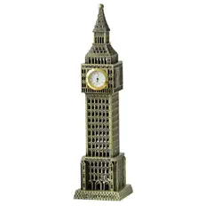 INVENCIBLE - RELOJ BIG BEN MESA METALICO ADORNO DECORACION AK54
