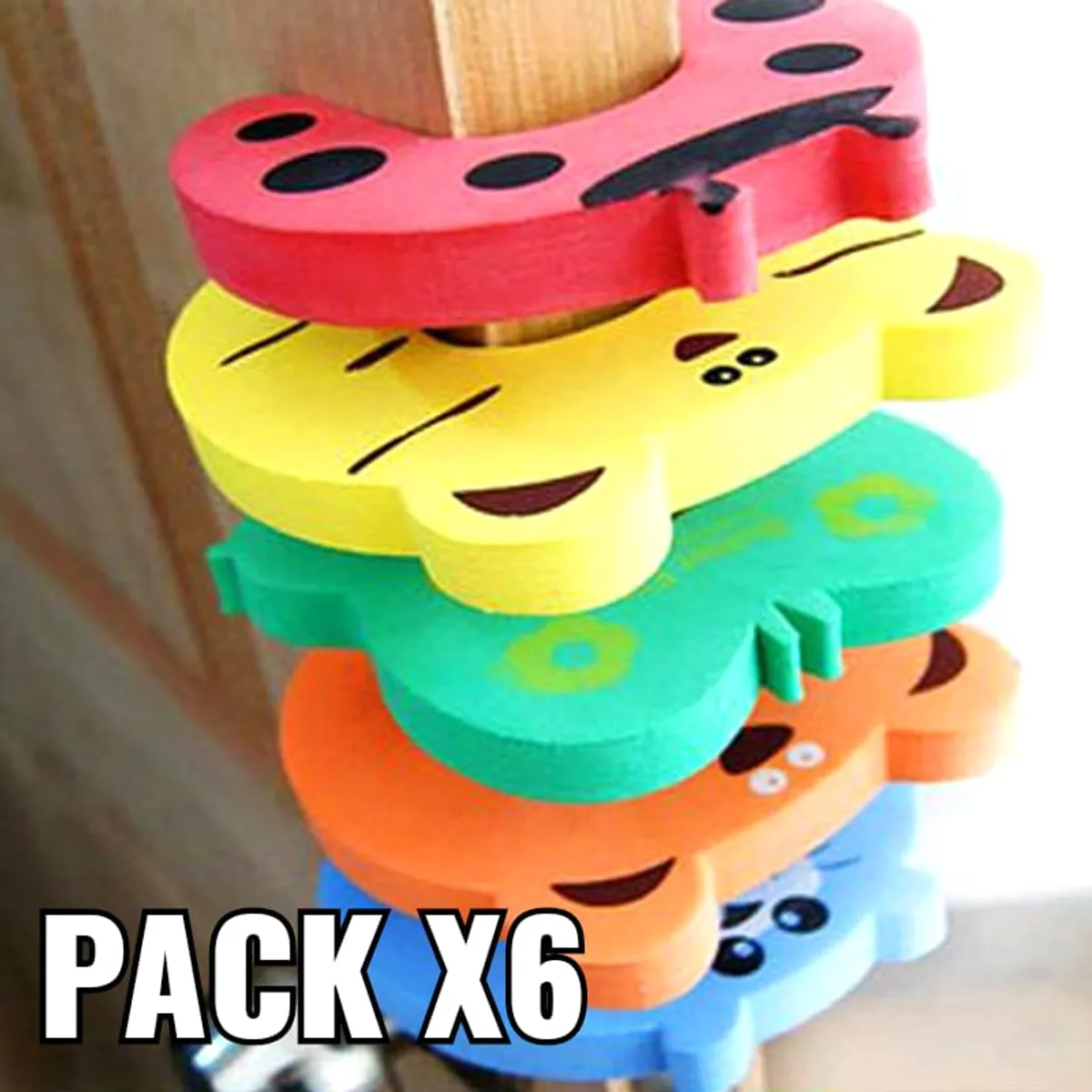 GENERICO - Pack x6 Protector Seguridad Puertas Cajones Niños Bebes