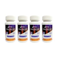 Magnesio Amino Quelado C/ Aminoacidos 4 Frascos 240 Caps 4x60