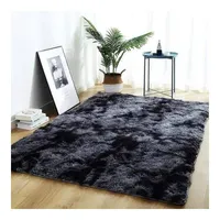 Alfombra peluda 1.8 x 2 M - Negro Jaspeado