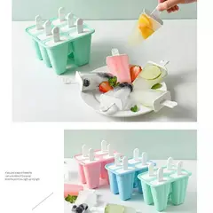 UNIVERSAL - MOLDE AZUL DE SILICONA PARA cuatro HELADOS NATURALES ECHOS EN CASA