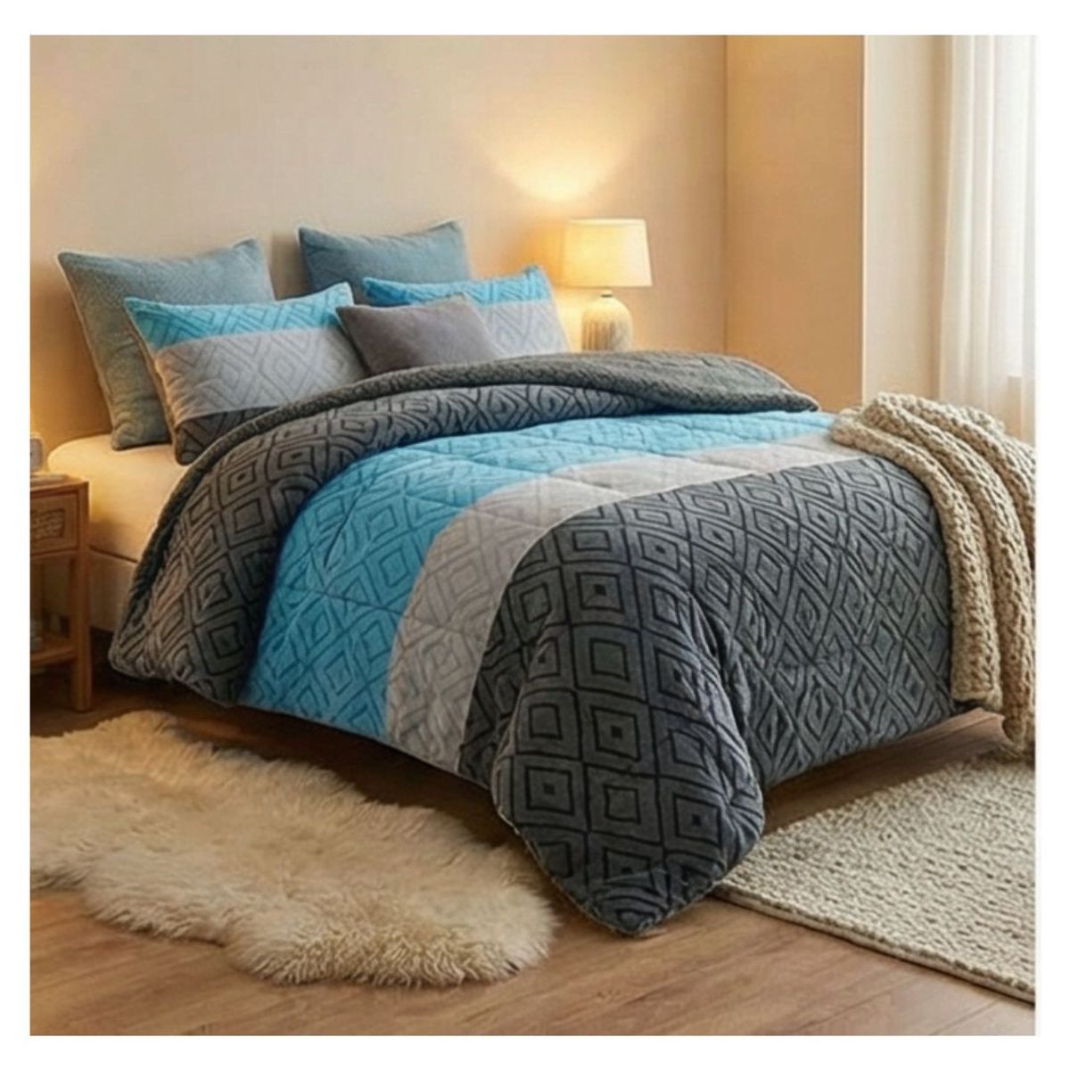 GENERICO - Cobertor Chiporro Invierno 2 Plazas - Botsuana M27