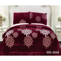 GENERICO - Cobertor Chiporro 2 Plazas - Burdeo Flores ME-M48