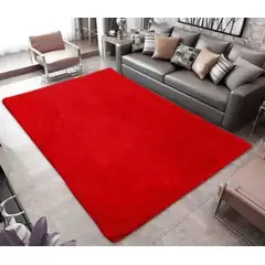 GENERICO - Alfombras Peludas Roja 200x300