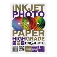 GENERICO - Papel Adhesivo 135gr Prepicado Para Cd A4 X 100 Hojas