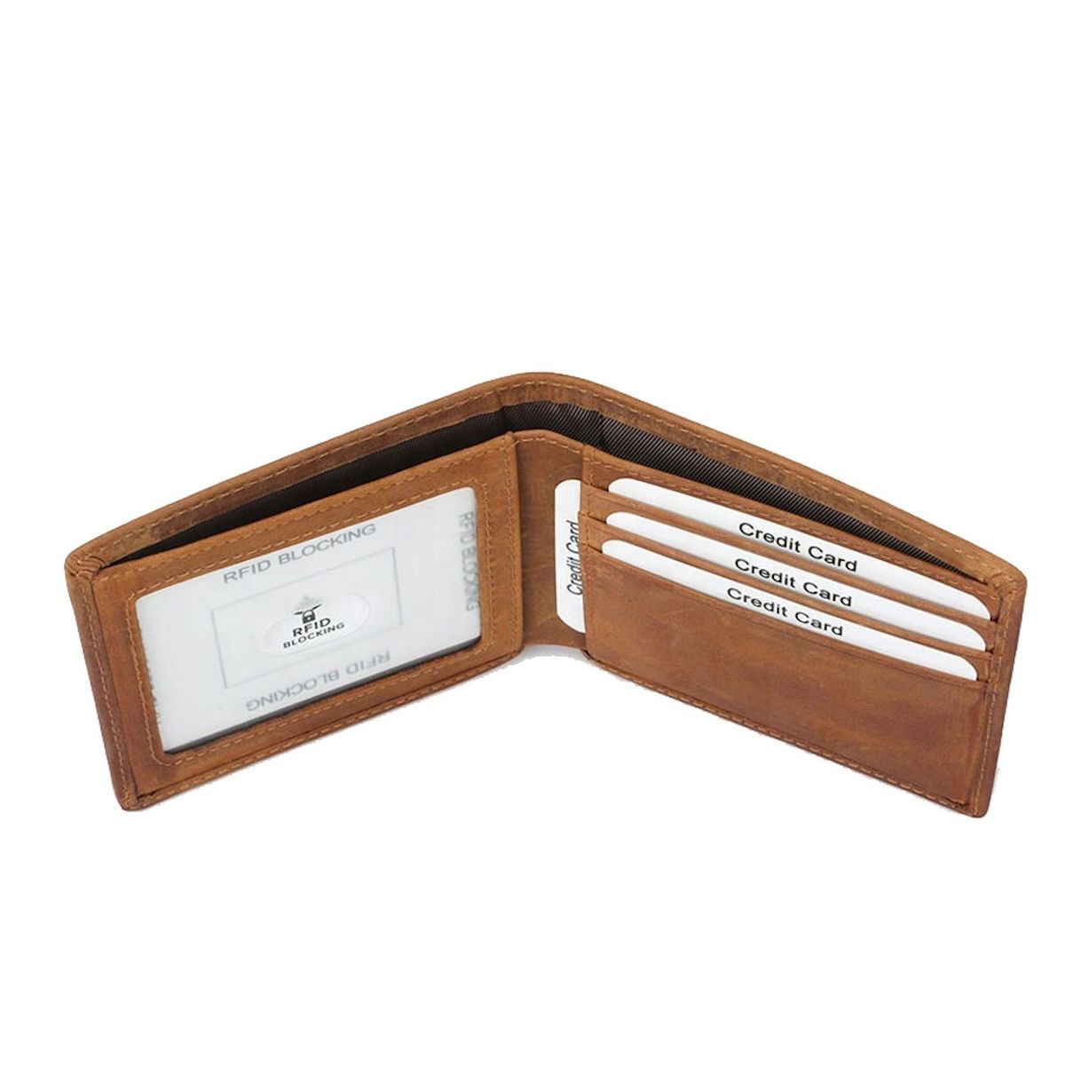 MONTREAL - Billetera hombre cuero genuino protección RFID con caja