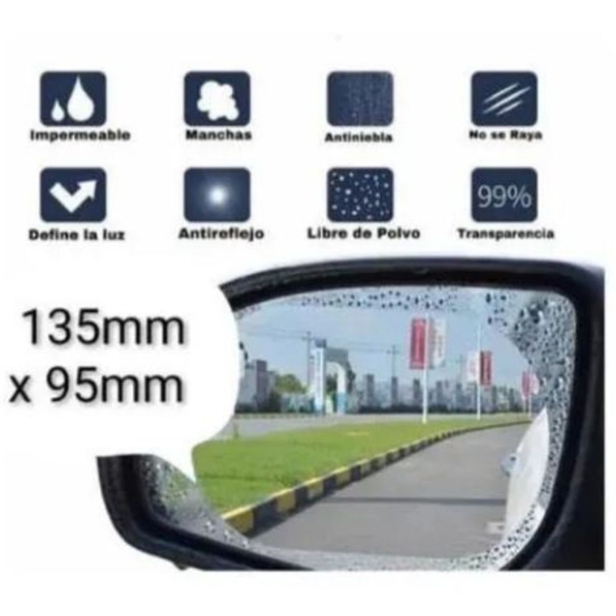 OEM - Espejo Micas Antilluvia Espejos Para Auto Rainproof Film