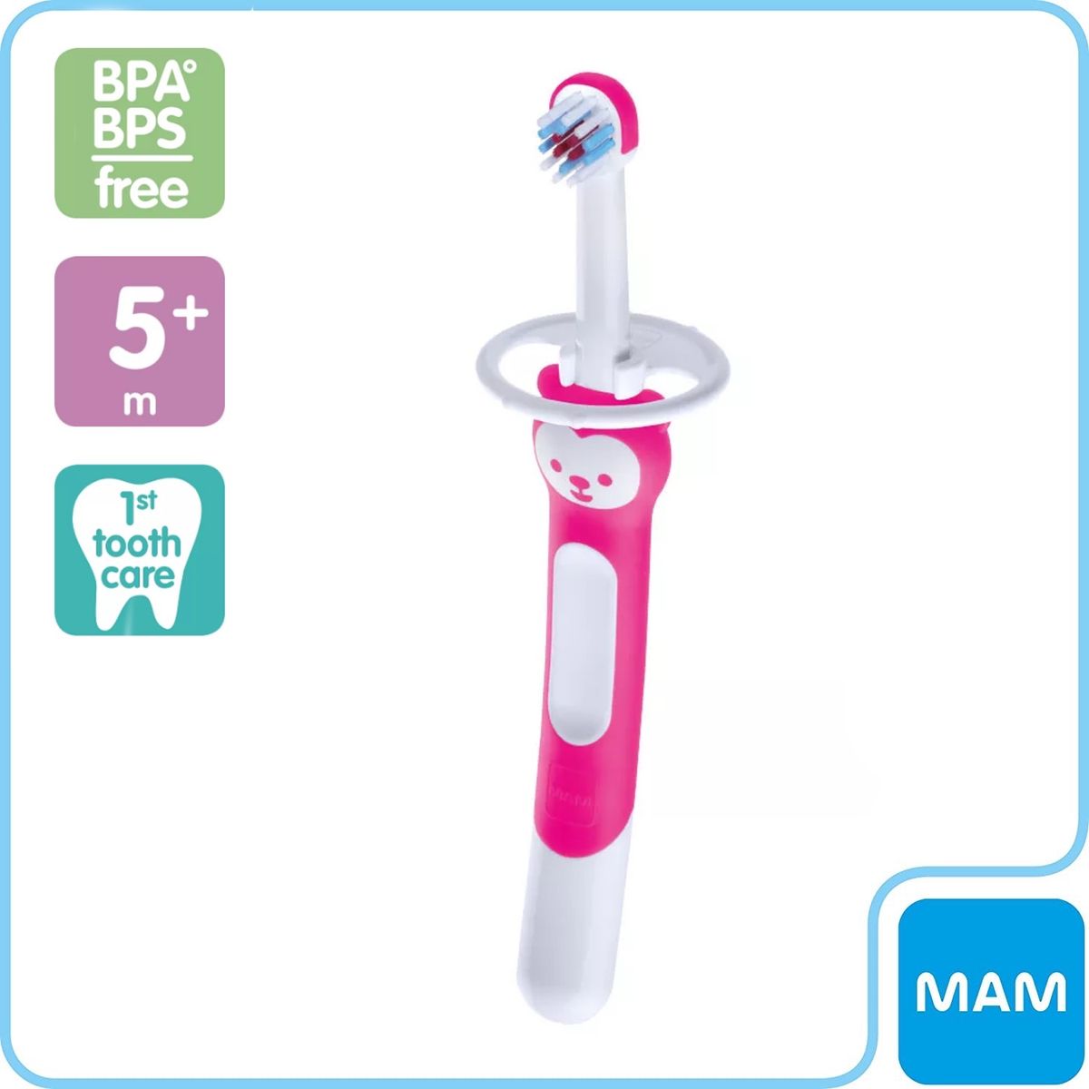 MAM - Cepillo De Entrenamiento Mam 5 Meses +, Fucsia
