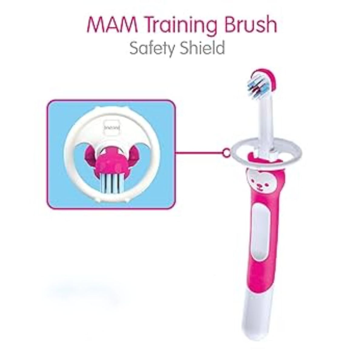 MAM - Cepillo De Entrenamiento Mam 5 Meses +, Fucsia