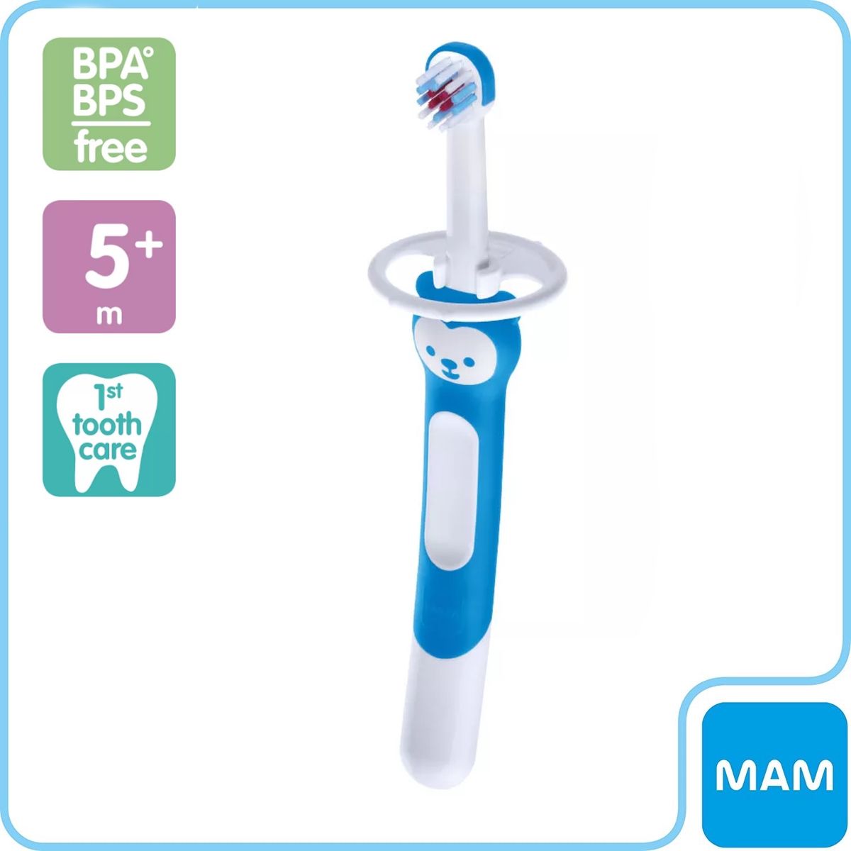 MAM - Cepillo De Entrenamiento Mam 5 Meses +, Azul