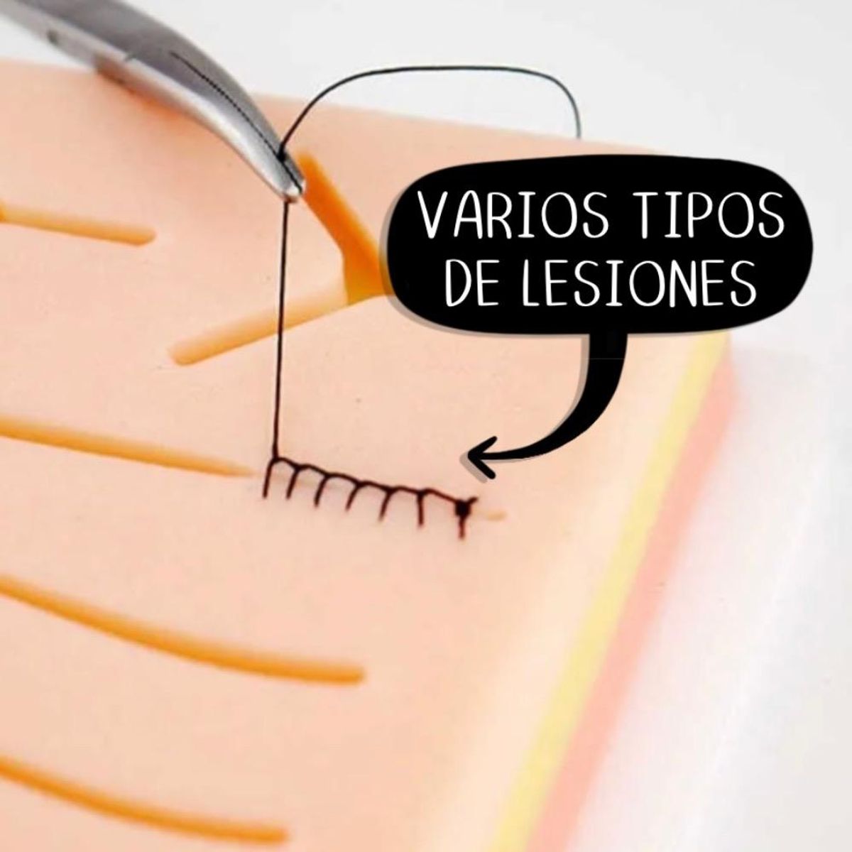 GENERICO - Piel sintética simulador de Sutura